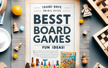 I migliori giochi da tavolo per bambini 3-5 anni: idee divertenti!