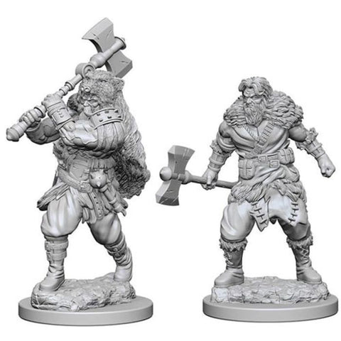 Barbaro Umano Maschio - 2 Miniature D&D Nolzur's Marvelous