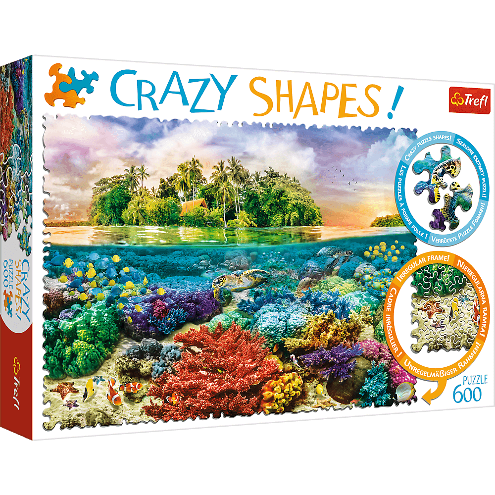 Puzzle 600pz Crazy Shapes! - Tropical Island