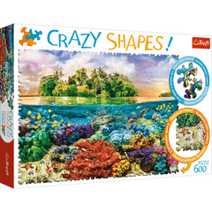 Puzzle 600pz Crazy Shapes! - Tropical Island