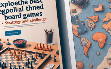 Scopri i migliori giochi da tavolo a tema geopolitica: strategia e sfida