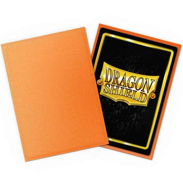 100 Bustine Standard Dragon Shield Matte Sleeves - AMBER