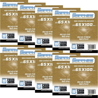 10x 100 Bustine Sapphire BRONZE 65x100 | Mythic Bundle