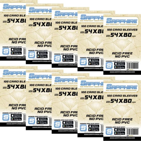 10x 100 Bustine Sapphire SAND 54x80 | Mythic Bundle