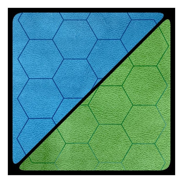 Battlemat (60x66) - Esagoni Blu-Verde