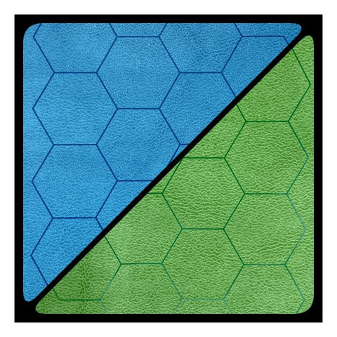 Battlemat (60x66) - Esagoni Blu-Verde