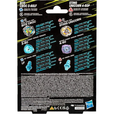BEYBLADE X – Dual Pack - Bite Croc / Sting Unicorn
