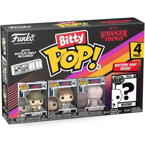 Funko Bitty Pop! Stranger Things - Hopper (Pack da 4)