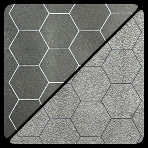 Megamat (88x122) - Esagoni Nero-Grigio
