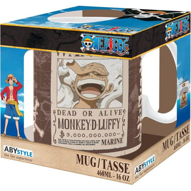 One Piece - Tazza Wanted Luffy - 460ml