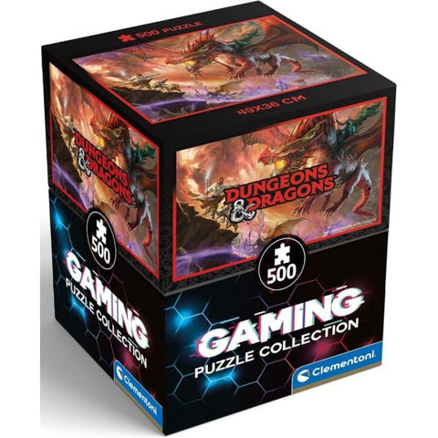 Puzzle Dungeons & Dragons - Drago Rosso - 500 Pezzi - Cube Gaming Collection