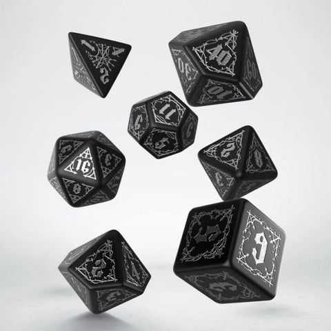 Set 7 Dadi Bloodsucker Black & Silver