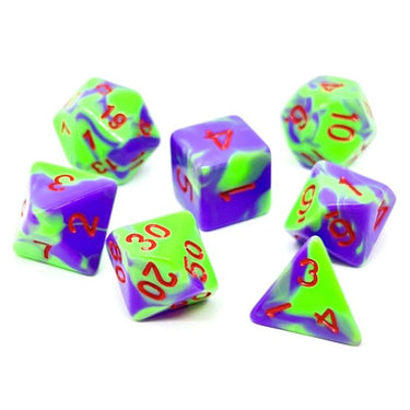 Set di 7 Dadi Blended - Green Joker