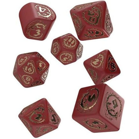Set di 7 Dadi - Dragons Modern Ruby