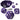 Set di 7 Dadi Metallici RPG Enhance - Viola