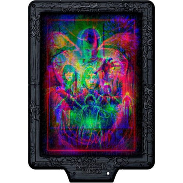 Stranger Things - Metamorphic Art Collection - The Upside Down - Puzzle Interattivo con Cornice 520 Pezzi