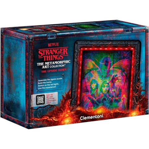 Stranger Things - Metamorphic Art Collection - The Upside Down - Puzzle Interattivo con Cornice 520 Pezzi