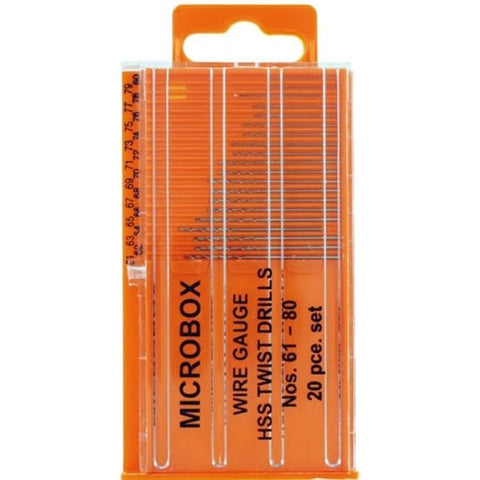 Vallejo - Set di 20 Punte da Trapano - Drill Bits no. 61-80