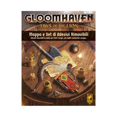 Gloomhaven - Jaws of the Lion - Mappe e Set di Adesivi Rimovibili Promo