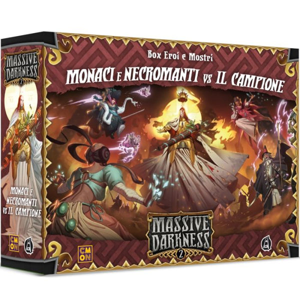 Massive Darkness 2 - Monaci e Necromanti vs Il Campione - Bottega Ludica